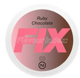 Fix Ruby Chocolate -nikotiinipusseja voi ostaa verkossa Nicoprof.comista!