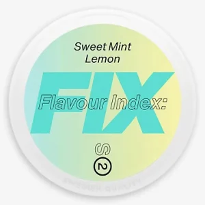 Hanki Fix Sweet Mint Lemon -nikotiinipussit verkossa Nicoprof.comista.