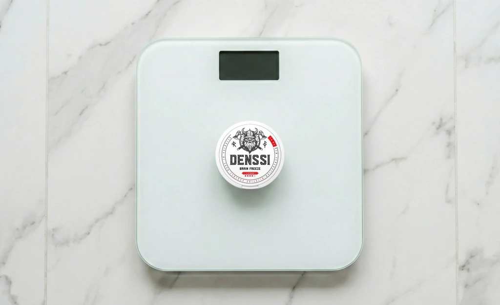 nicotine pouch can on weight machine for calories conscious people